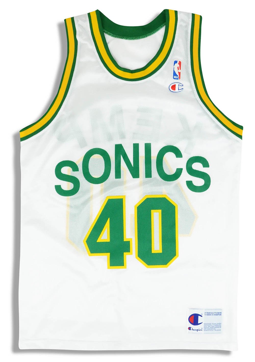 1991-95 Seattle Supersonics Kemp #40 Jersey (Home)