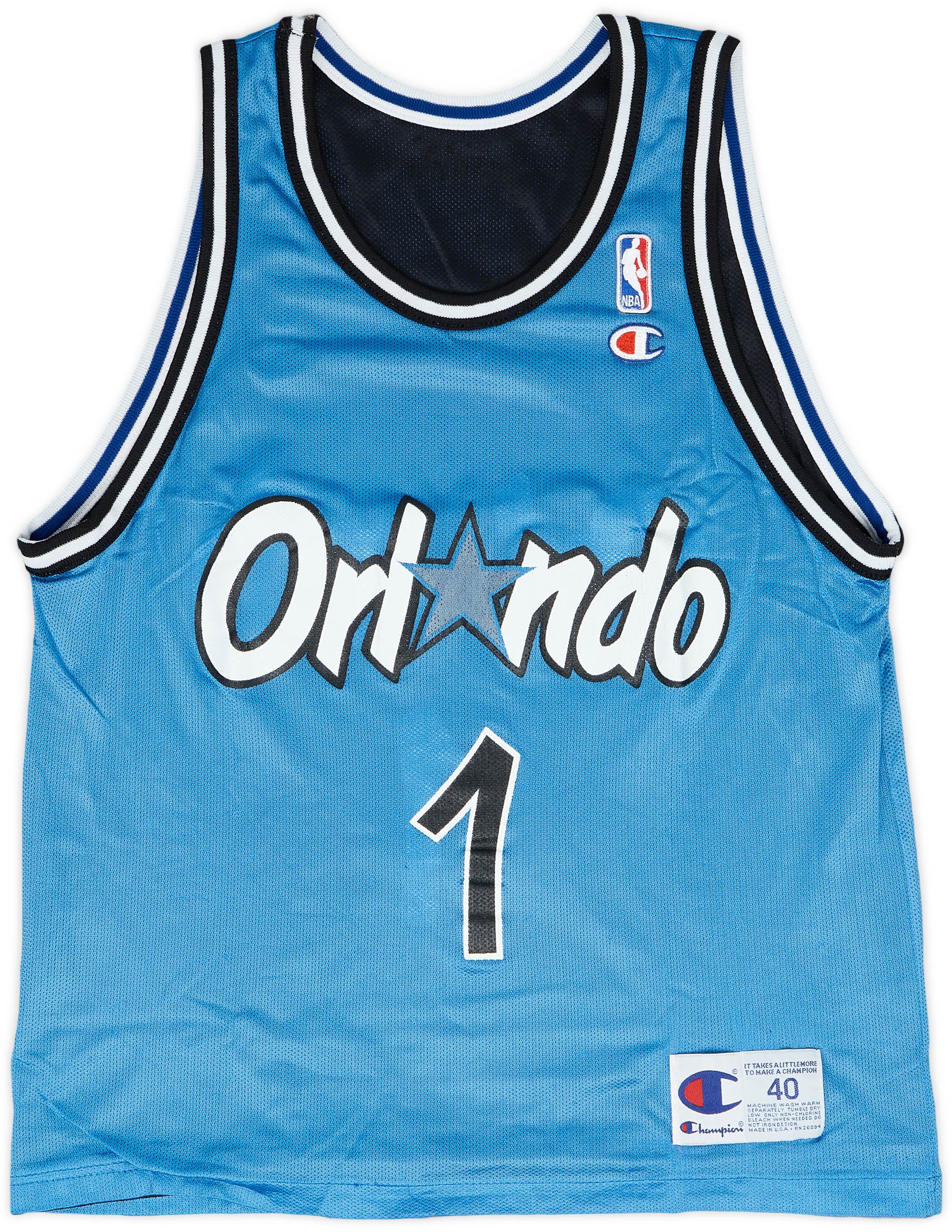 1995-98 Orlando Magic Hardaway #1 Jersey (Reversible) - Light Blue Plain