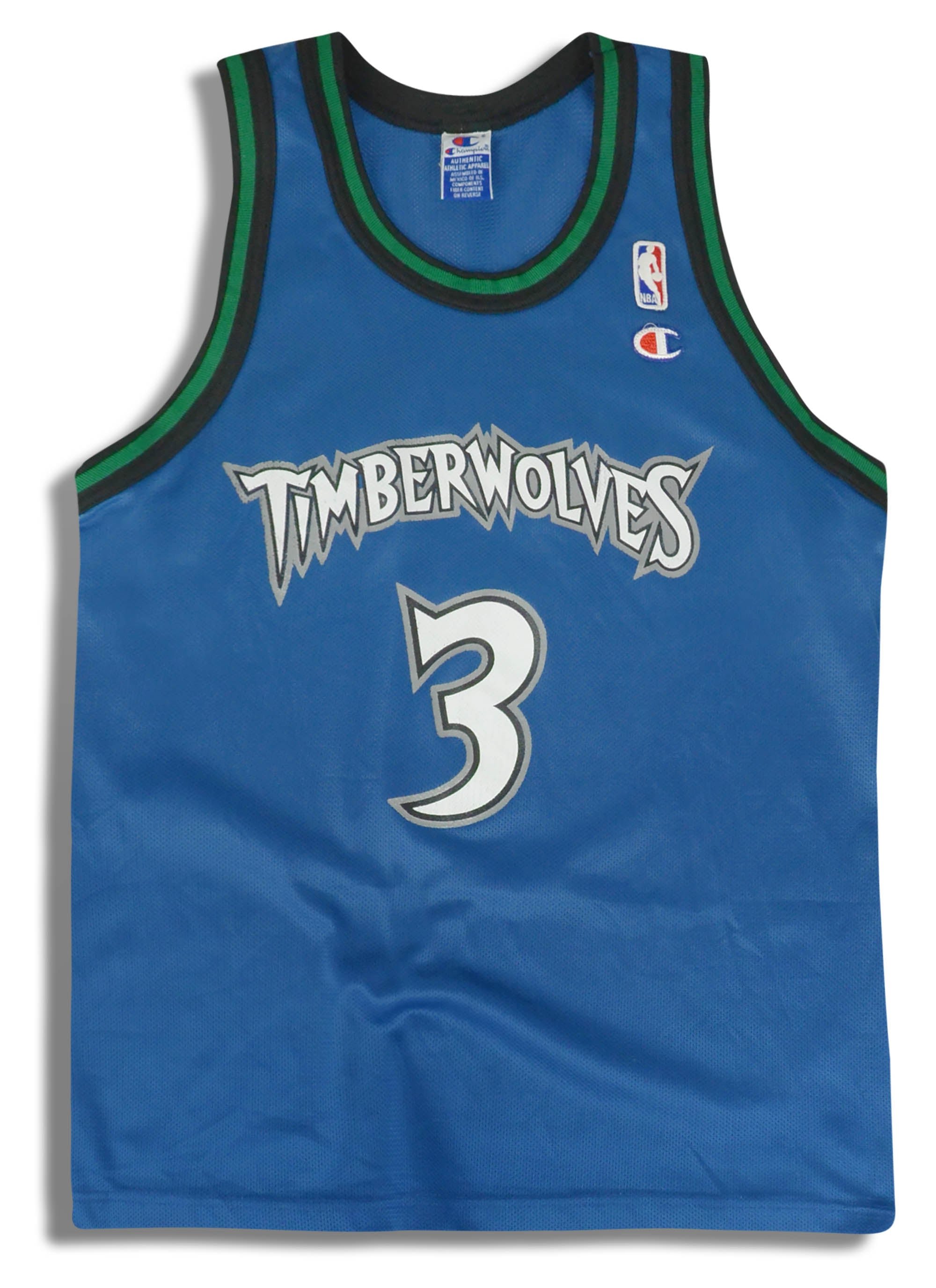 1996-99 Minnesota Timberwolves Marbury #3 Jersey (Away)