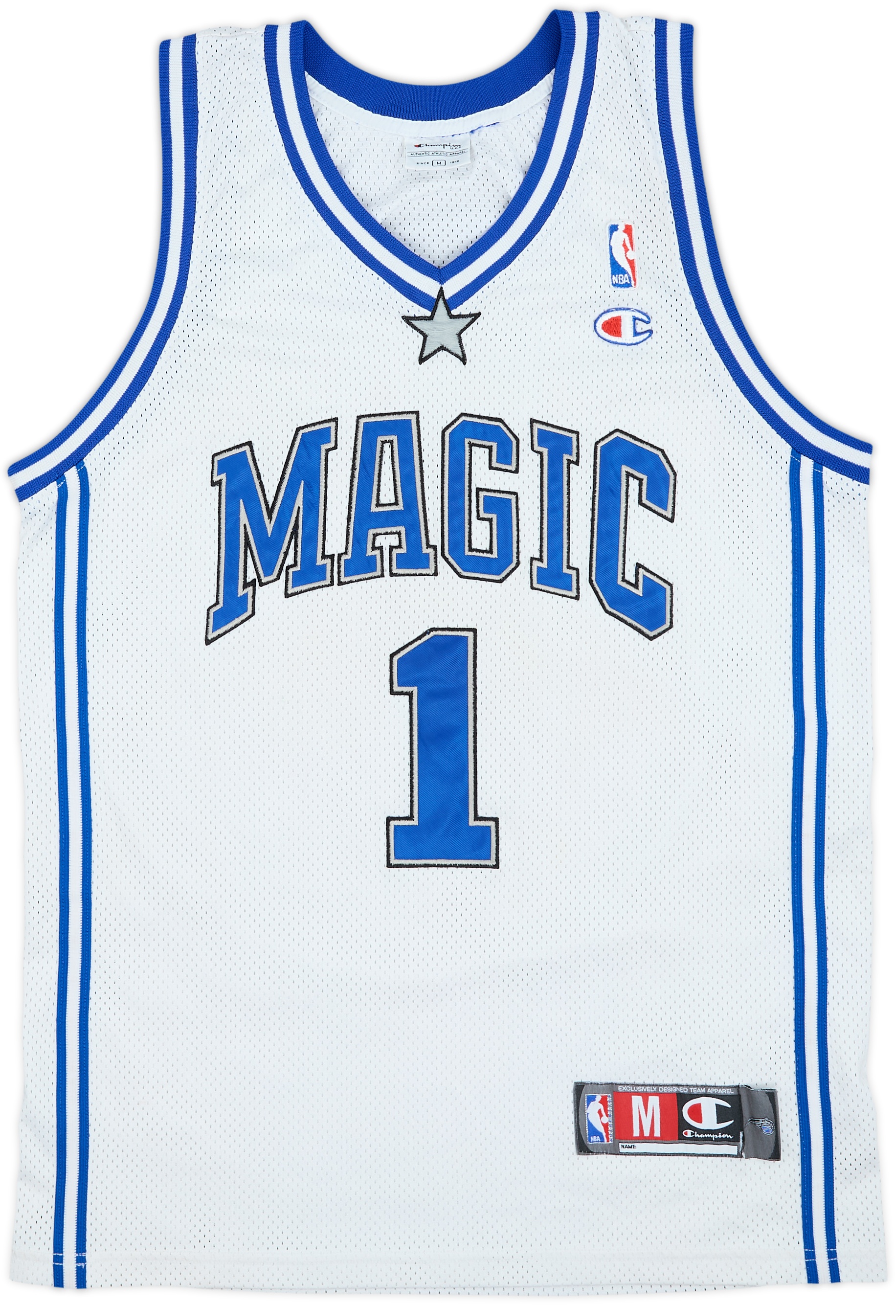 2003-04 Orlando Magic McGrady #1 Home Jersey - Blue