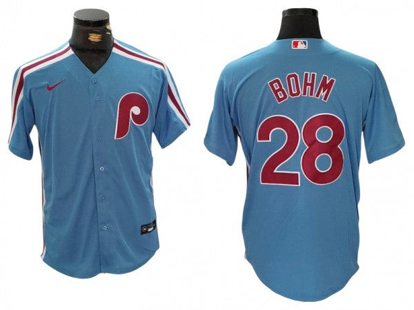 Alec Bohm #28 Philadelphia Phillies Limited Cool Base Jersey - Light Blue