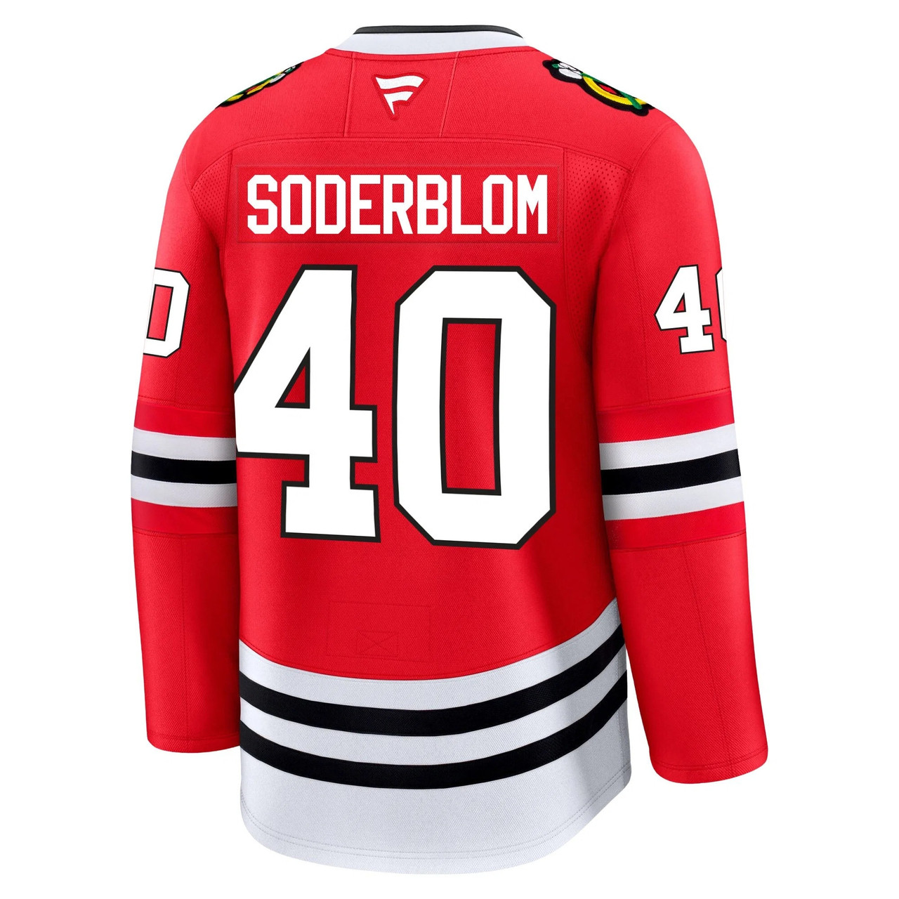 Arvid Soderblom Chicago Blackhawks Premium Home Premier Breakaway Jersey