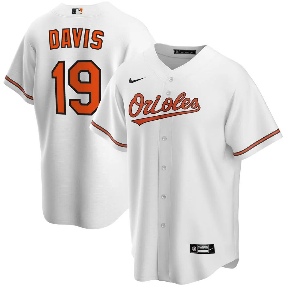 Baltimore Orioles Chris Davis White Home Stadium Jersey