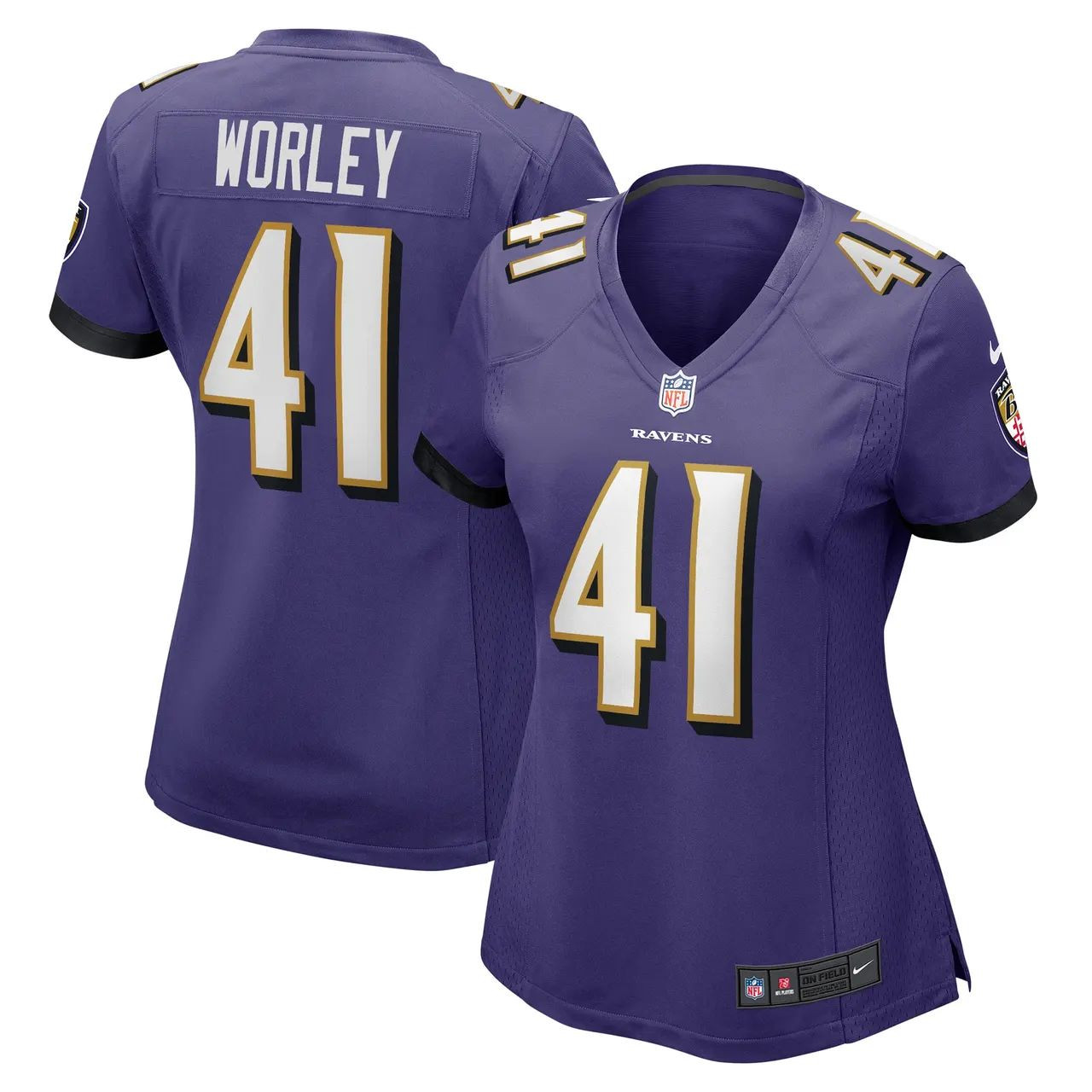 Baltimore Ravens Daryl Worley Purple Limited Football Jersey - Style 2