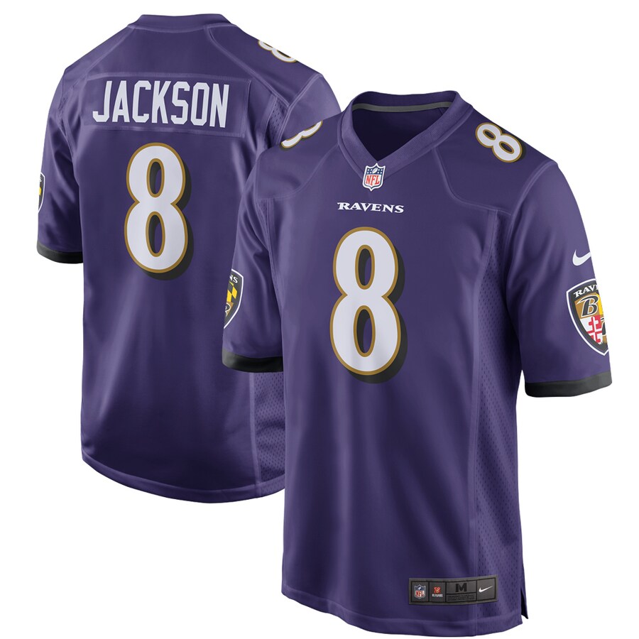 Baltimore Ravens Lamar Jackson Purple Game Jersey