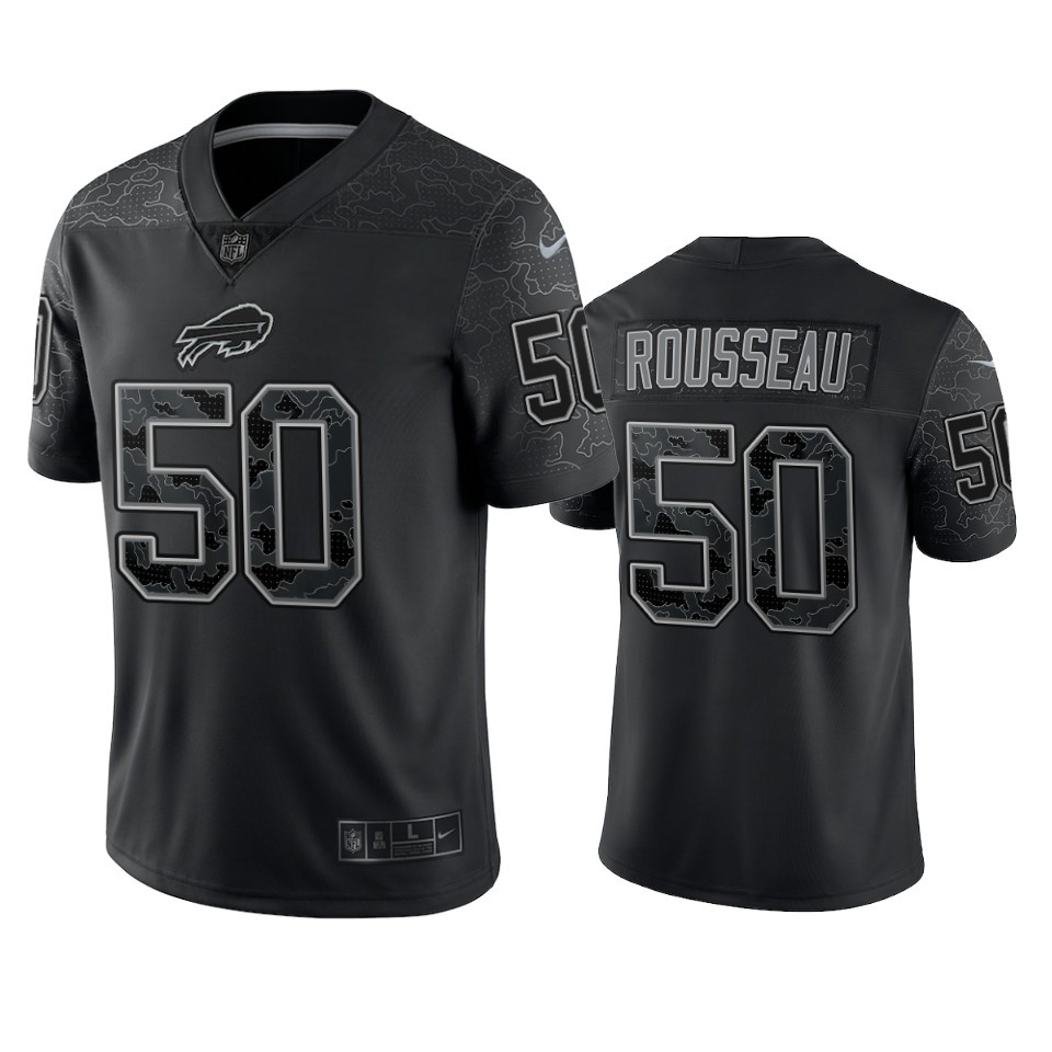 Bills Gregory Rousseau Black Limited Jersey