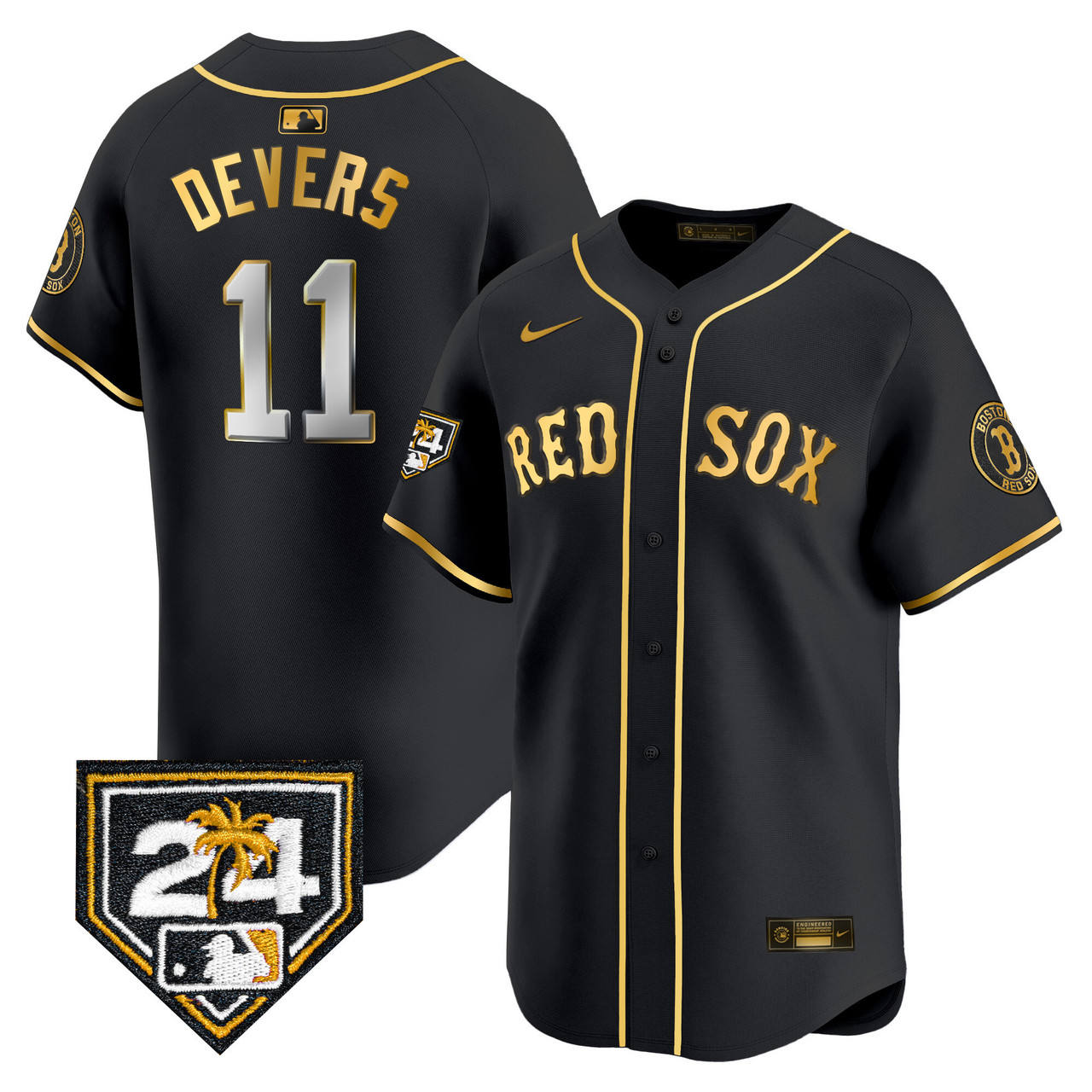 Boston Red Sox 2024 Spring Training Patch Vapor Premier Limited Jersey