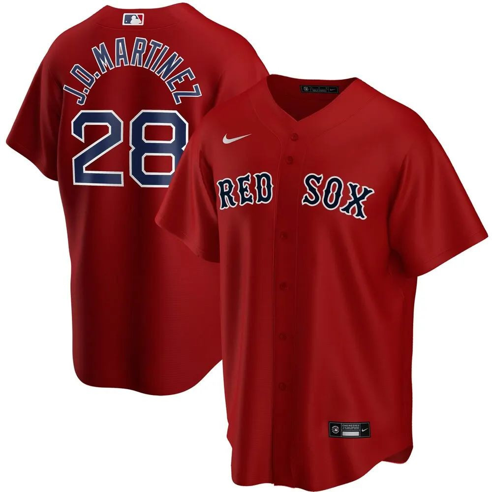 Boston Red Sox J.D. Martinez Red Alternate Stadium Jersey