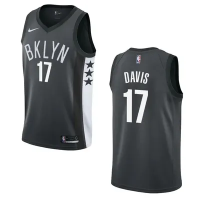 Brooklyn Nets Ed Davis Black Swingman Jersey - Statement Edition