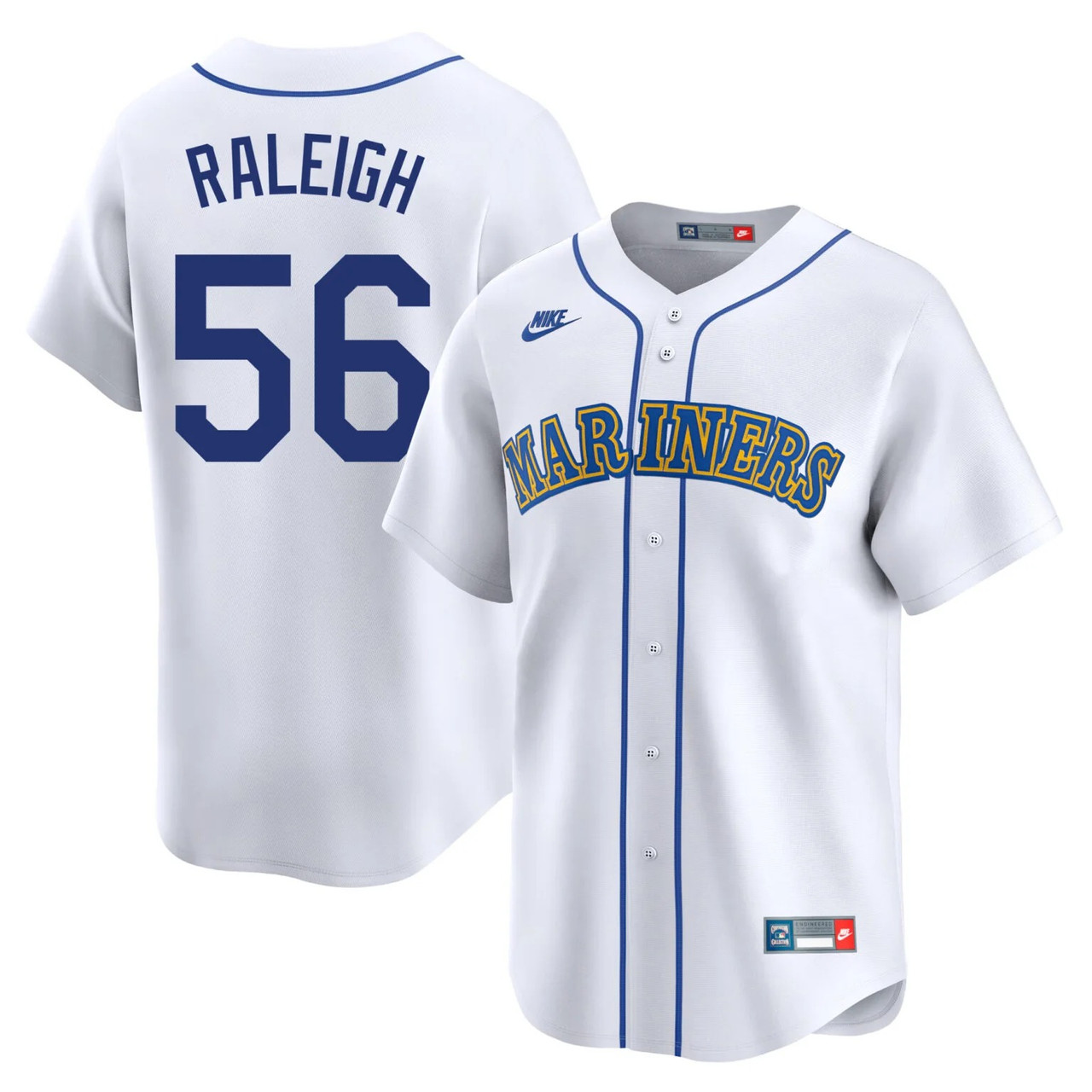 Cal Raleigh #29 Seattle Mariners Limited Throwback Jersey - White