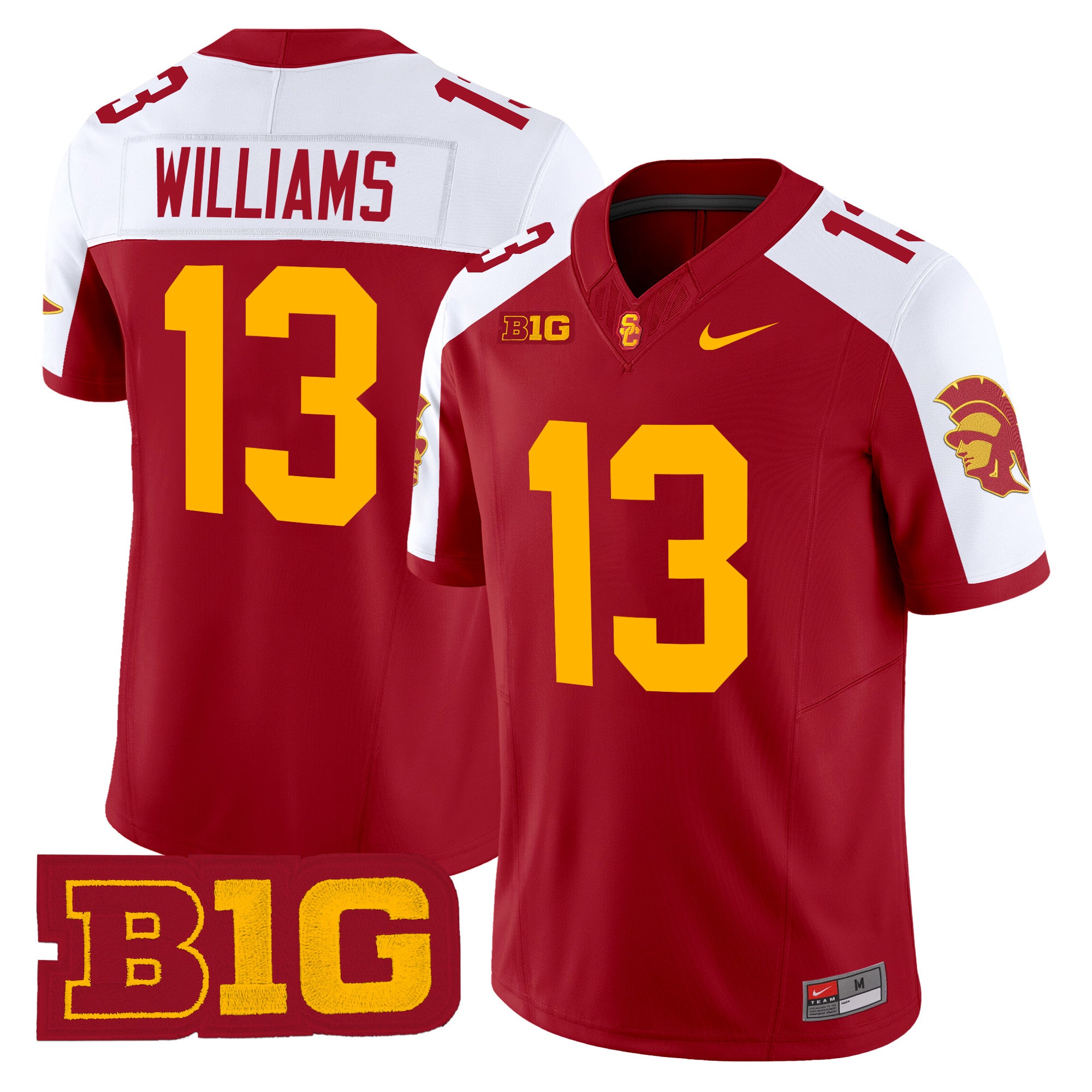 Caleb Williams USC Trojans Throwback Jersey Stitched - Cardinal Alternate