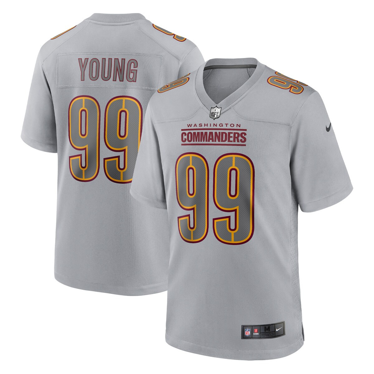 Chase Young Washington Commanders Gridiron Gray Limited Jersey