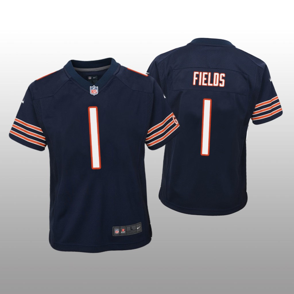 Chicago Bears Justin Fields Navy Limited Jersey - Edition 2