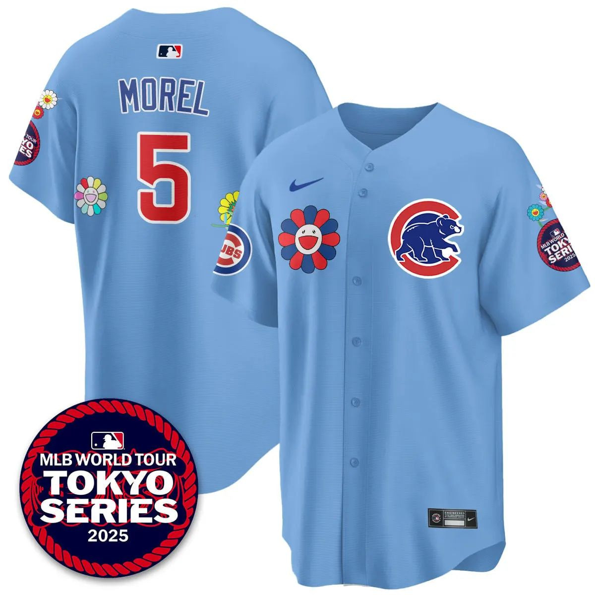 Christopher Morel #5 Chicago Cubs Tokyo Series Limited Jersey - Light Blue