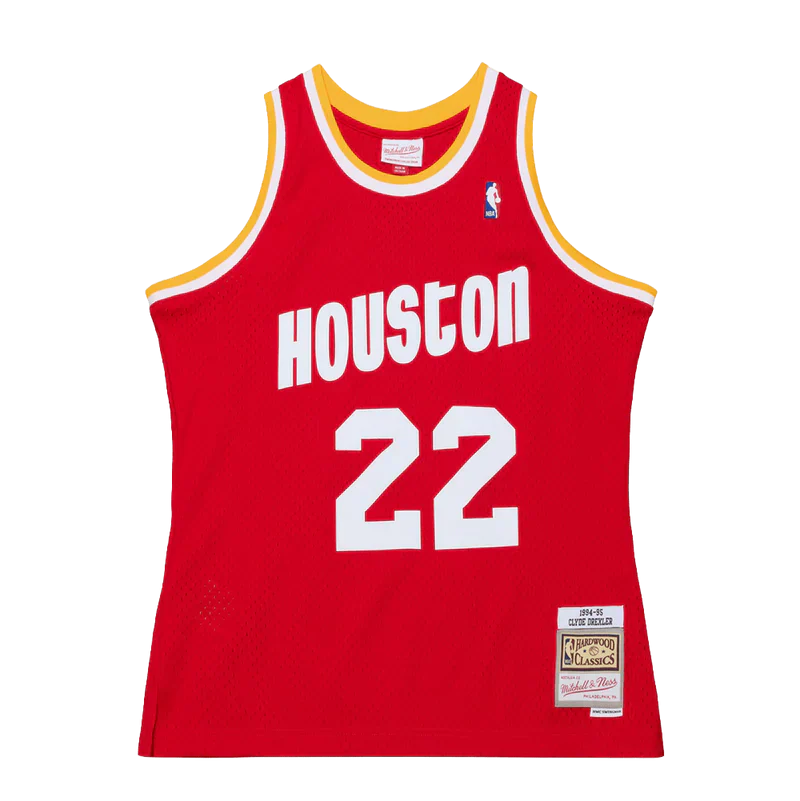 Clyde Drexler Houston Rockets Retro Throwback Jersey