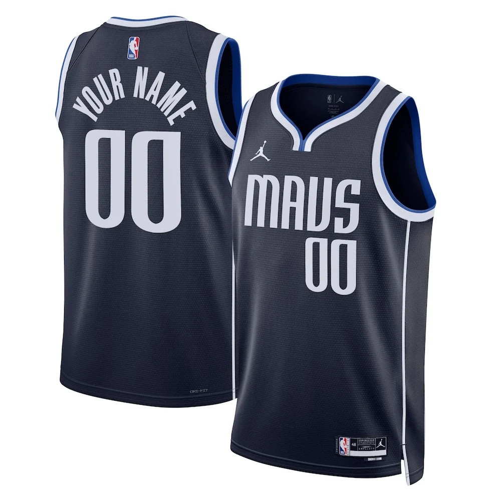 Dallas Mavericks Jordan Statement Custom Swingman Jersey