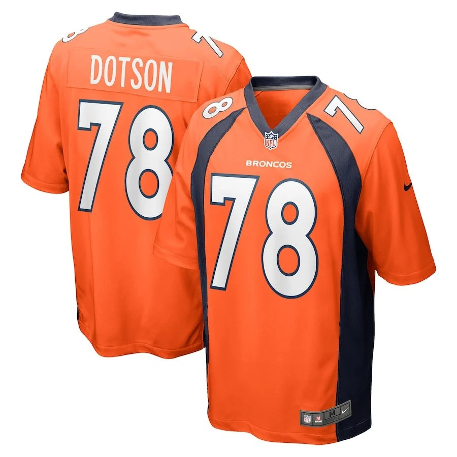 Demar Dotson #69 Denver Broncos Limited Jersey - Orange