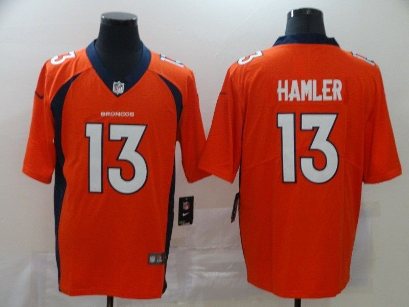 Denver Broncos K J Hamler 13 2020 Orange Limited Jersey - Edition 1
