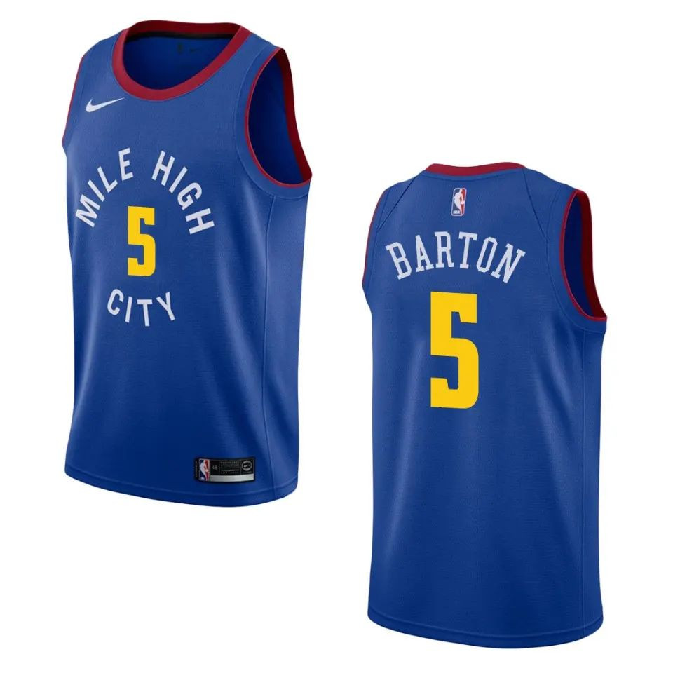 Denver Nuggets Will Barton Royal Blue Swingman Jersey - Statement Edition