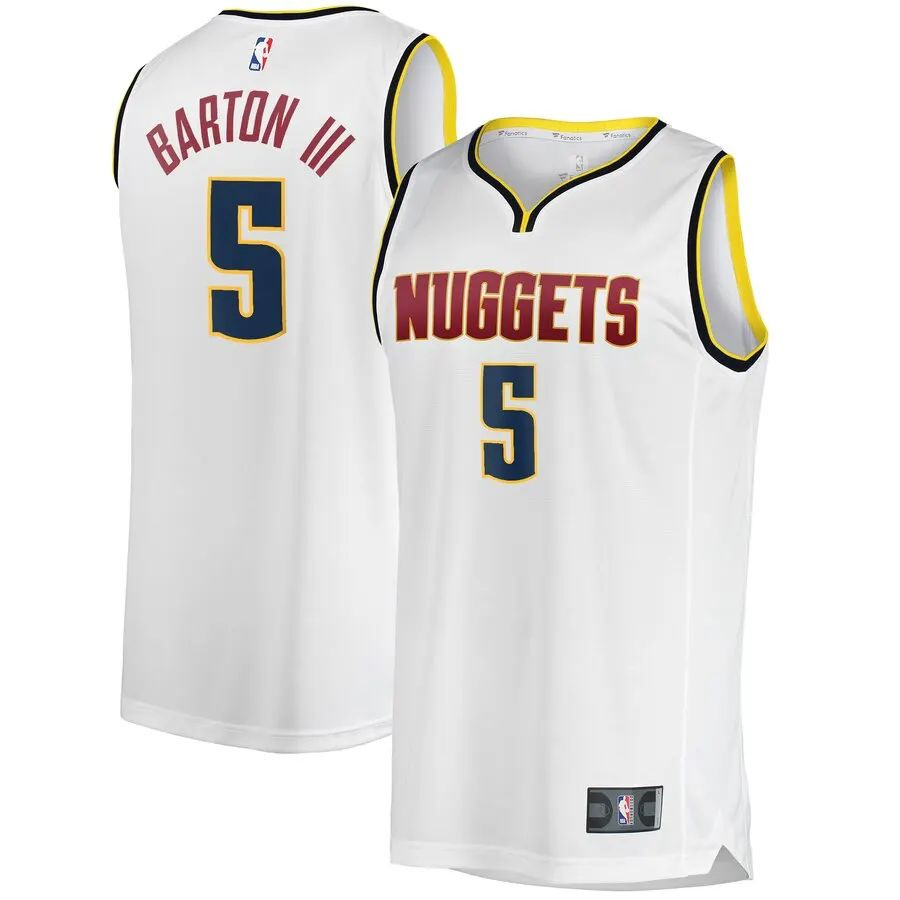 Denver Nuggets Will Barton White Swingman Jersey - Association Edition - Series 2