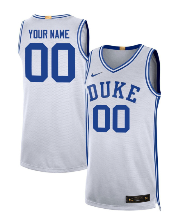 Duke Blue Devils Limited Basketball Custom Jersey - White