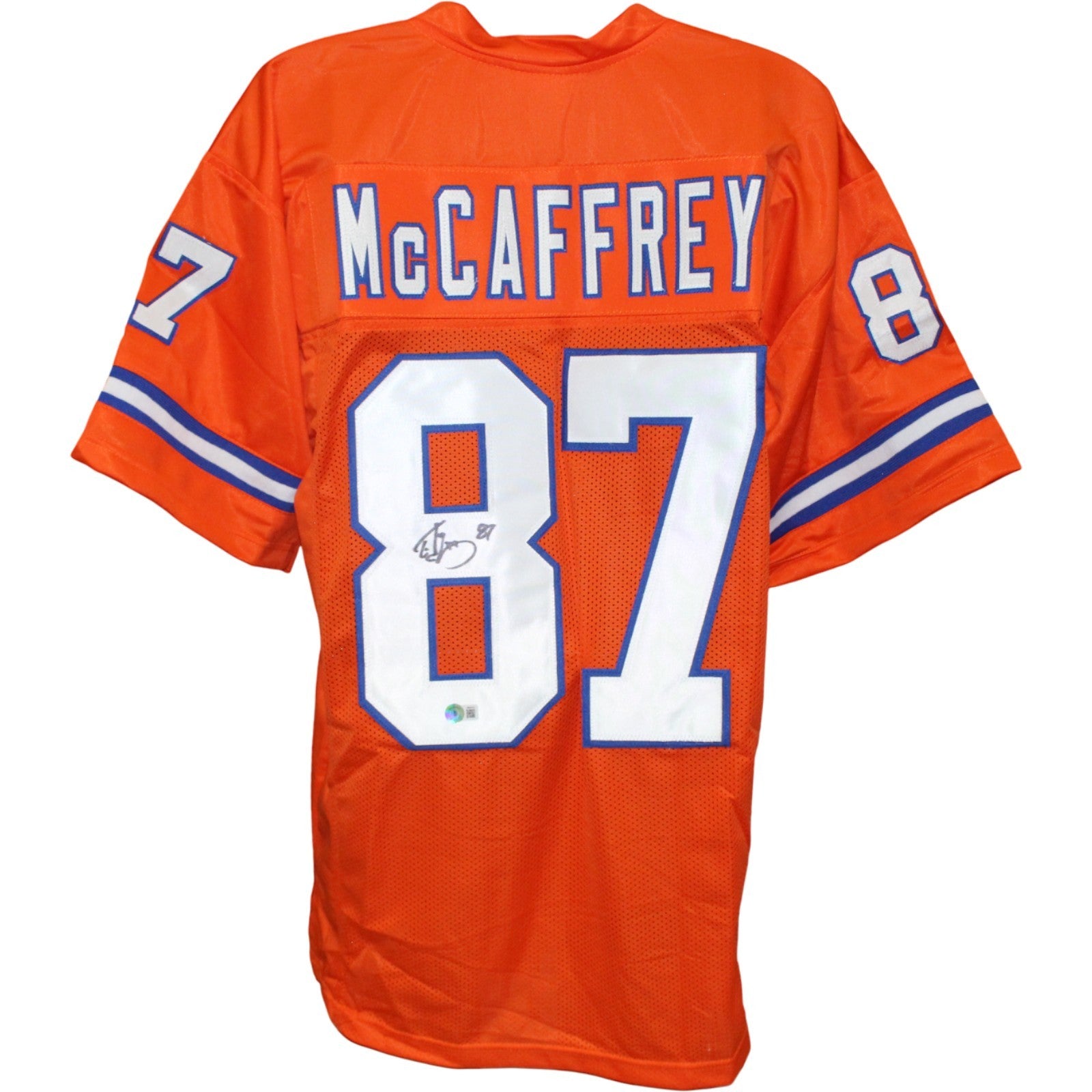 Ed McCaffrey Pro Style Orange Throwback Jersey