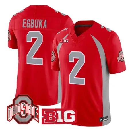 Emeka Egbuka Jersey #2 Ohio State Buckeyes 1990 Throwback All Stitched