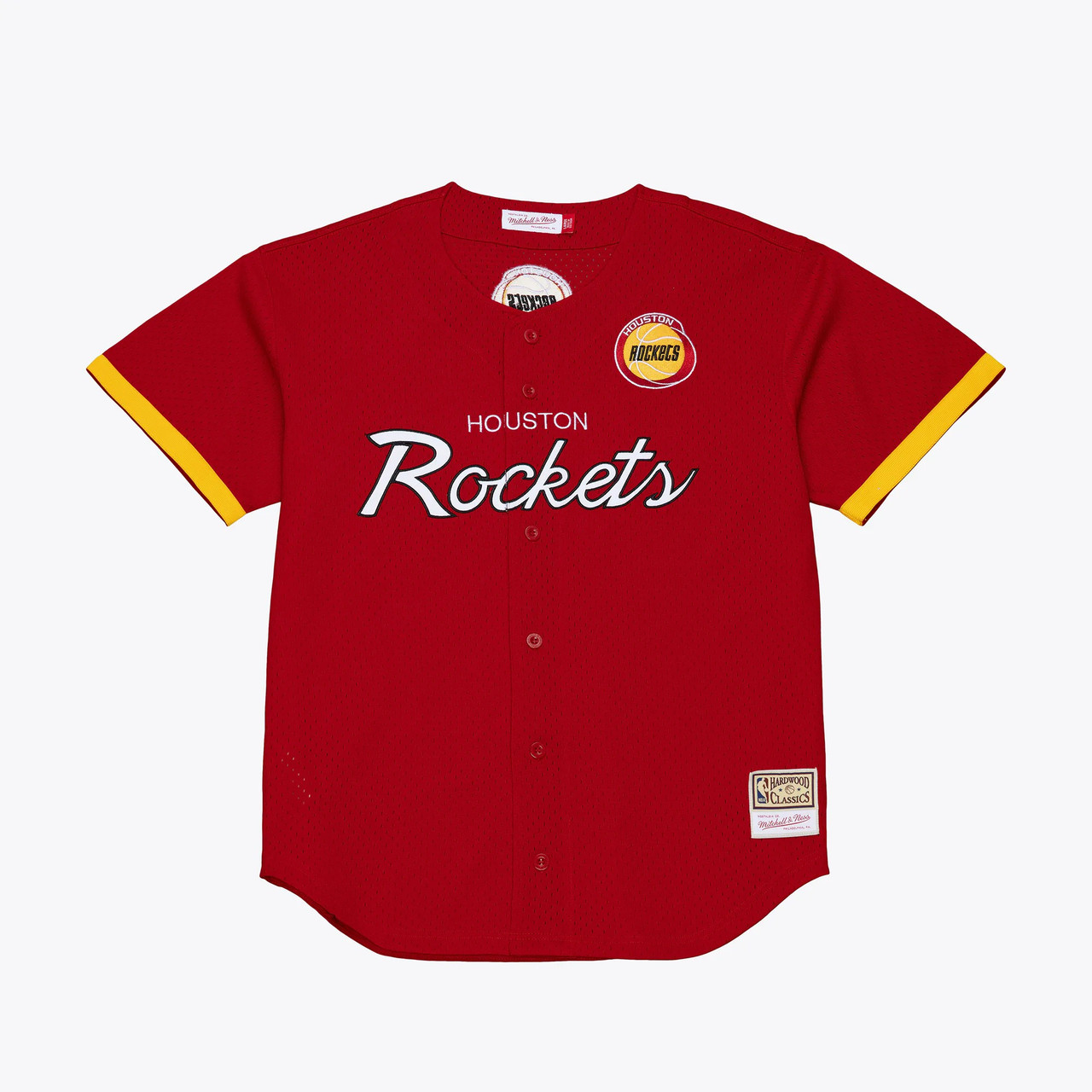 Houston Rockets Head Coach Full-Button Fashion Swingman Jersey - Red