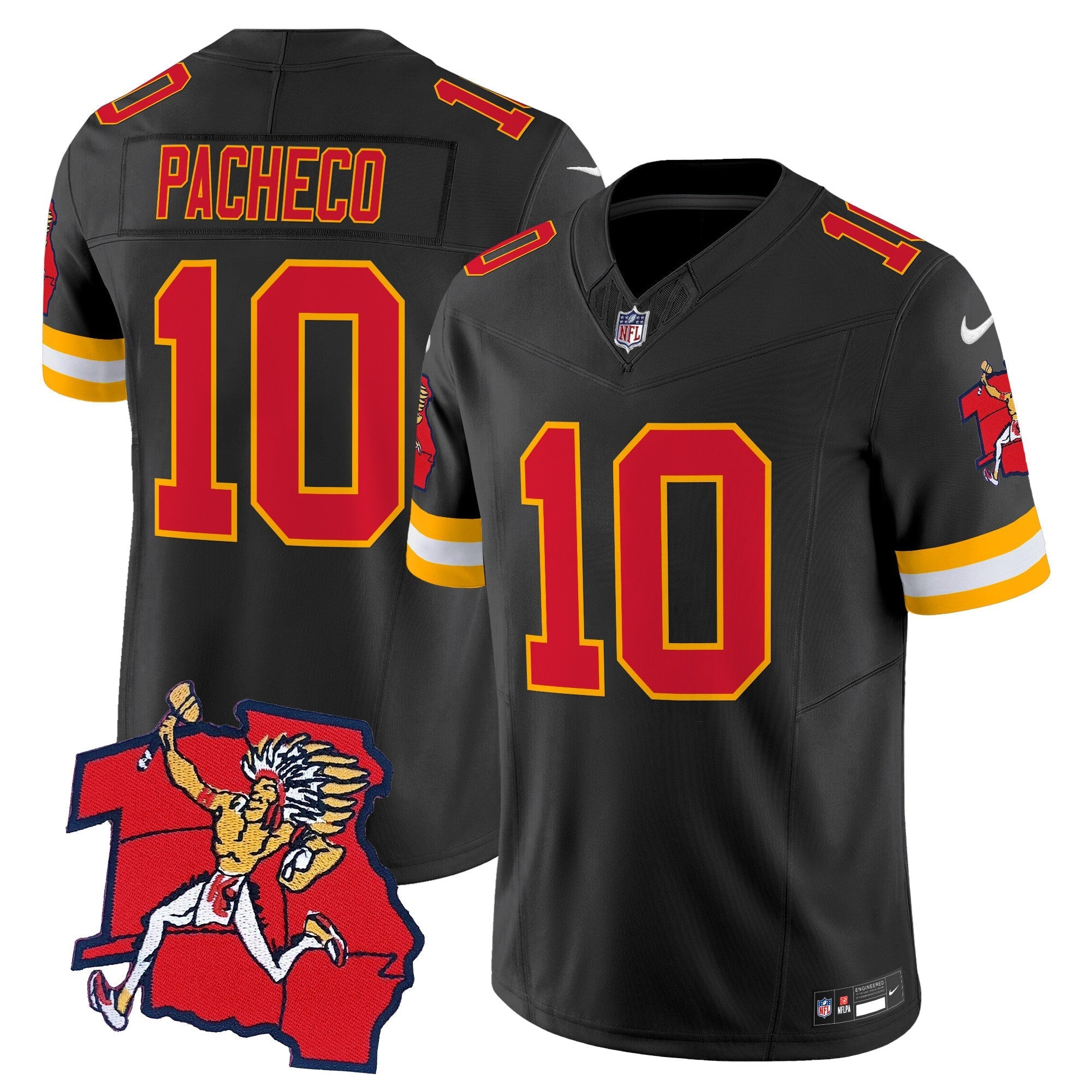 Isiah Pacheco Chiefs 1963 Throwback Jersey Stitched - Black