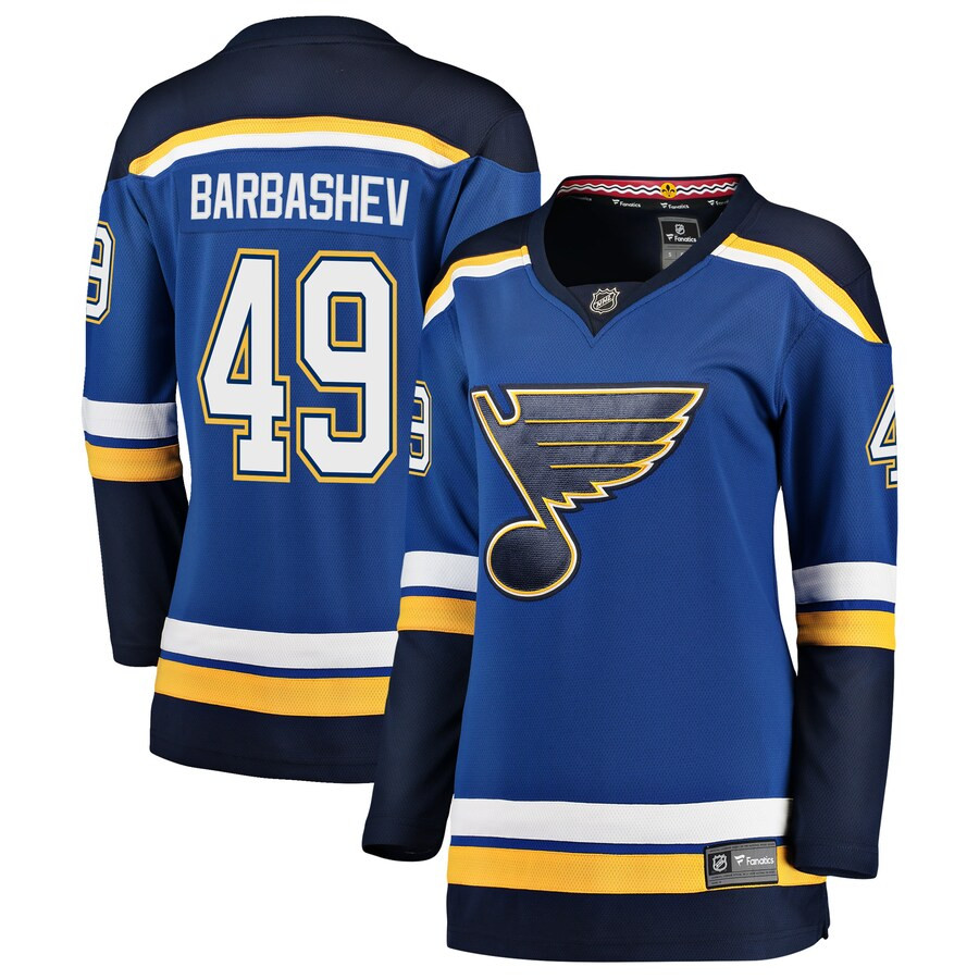 Ivan Barbashev #49 St. Louis Blues Branded Premier Breakaway Player Jersey - Blue