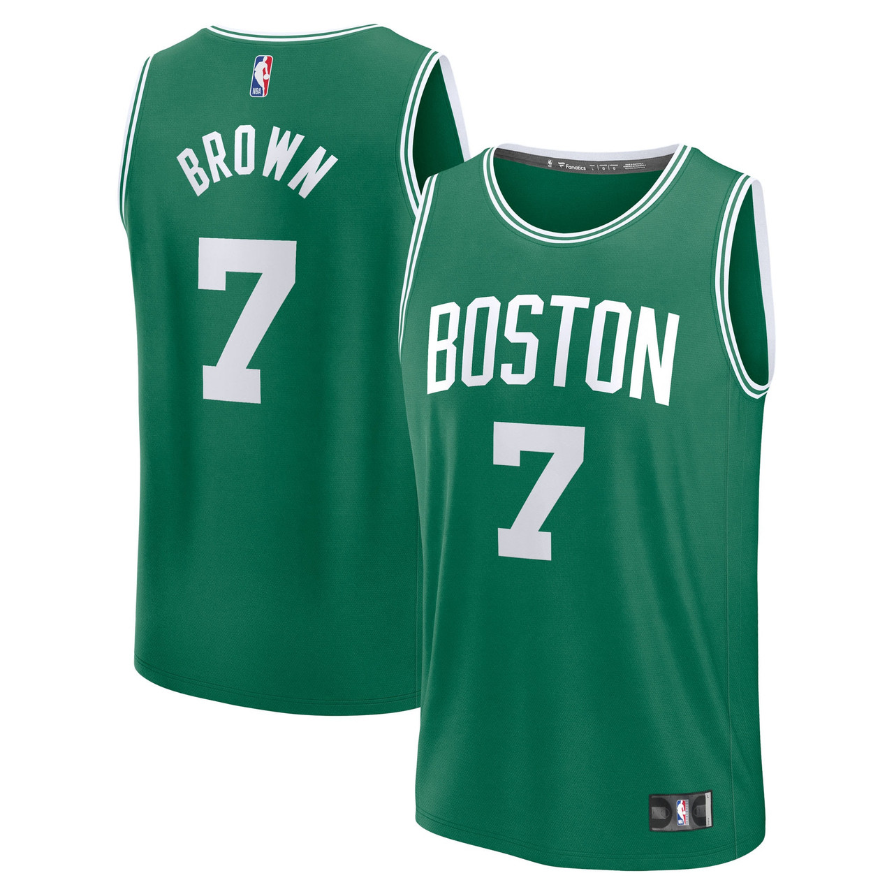 Jaylen Brown #7 Boston Celtics Fast Break Icon Edition Swingman Player Jersey - Kelly Green