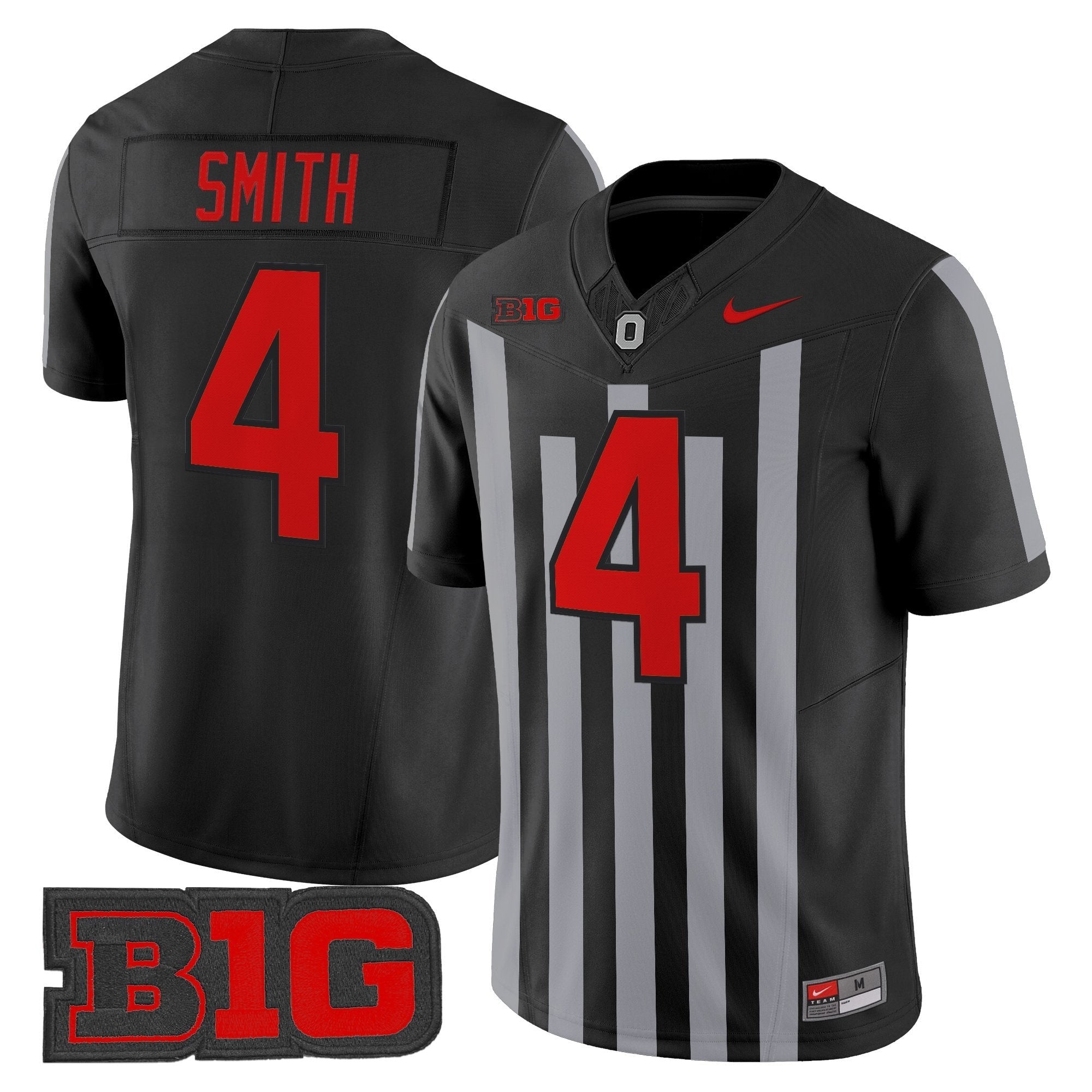 Jeremiah Smith Ohio State Buckeyes Throwback Jersey Stitched - Black