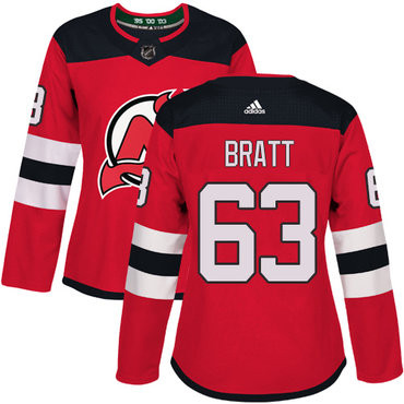 Jesper Bratt #63 New Jersey Devils Home Jersey - Red