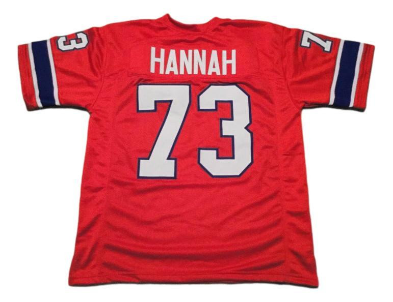 John Hannah Custom Unsigned Red Limited Jersey