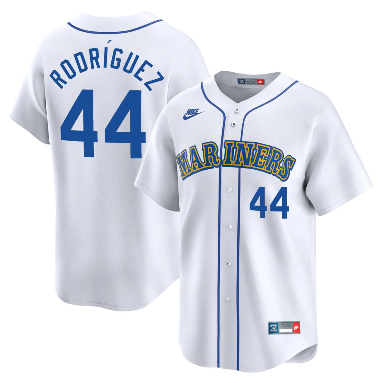 Julio Rodriguez #44 Seattle Mariners Cooperstown Limited Jersey - White