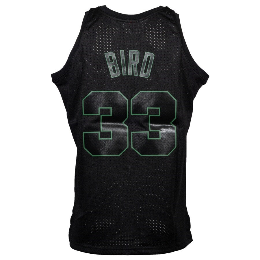 Larry Bird Boston Celtics Men's Black Dynamic Retro Jersey