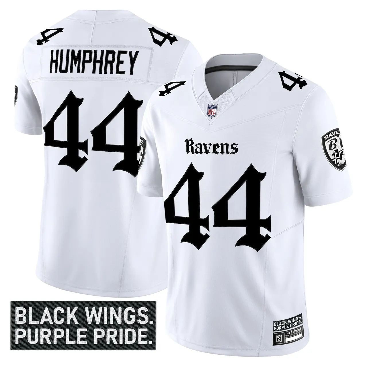 Marlon Humphrey #44 Baltimore Ravens Limited Jersey - White