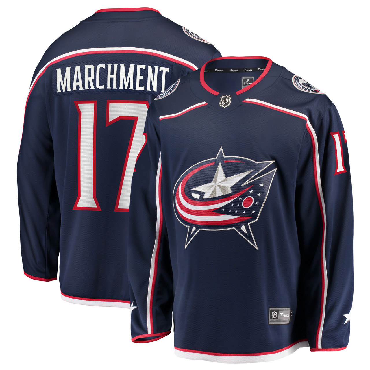 Mason Marchment #27 Columbus Blue Jackets Home Premier Breakaway Player Jersey - Navy