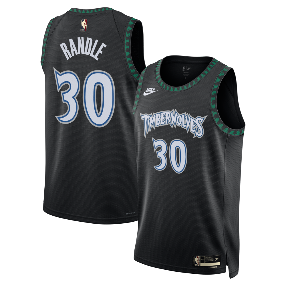 Minnesota Timberwolves Classic Edition Jersey Black Julius Randle Unisex