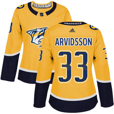 Nashville Predators #33 Viktor Arvidsson Home Jersey - Yellow