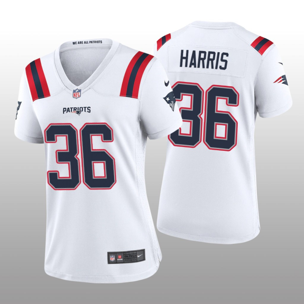 New England Patriots Kevin Harris White Limited Jersey - Edition 2