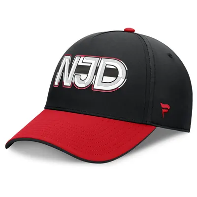 New Jersey Devils Black_red Pro Rink Team Code Flex Hat Jersey