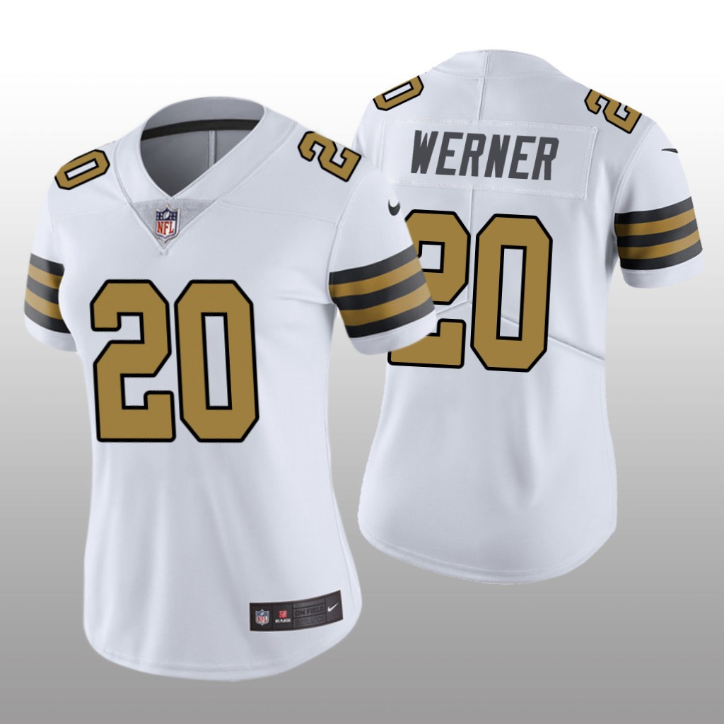 New Orleans Saints Pete Werner White Color Rush Limited Jersey - Edition 2