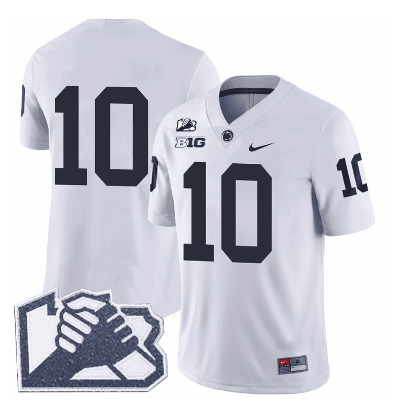 Nicholas Singleton #10 No Name Penn State Unity Patch Limited Jersey - White