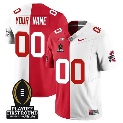 Ohio State Buckeyes Playoff First Round Patch Limited Jersey - Split