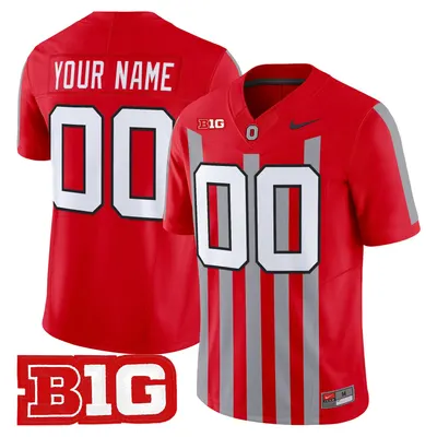 Ohio State Buckeyes Throwback Custom Jersey Stitched - Red