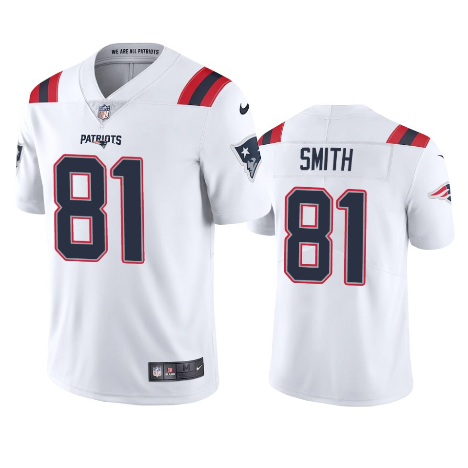 Patriots Jonnu Smith White Limited Jersey