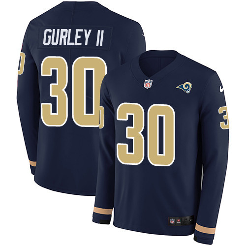Rams 30 Todd Gurley Ii Navy Blue Limited Jersey