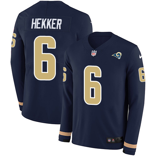 Rams 6 Johnny Hekker Navy Blue Limited Jersey