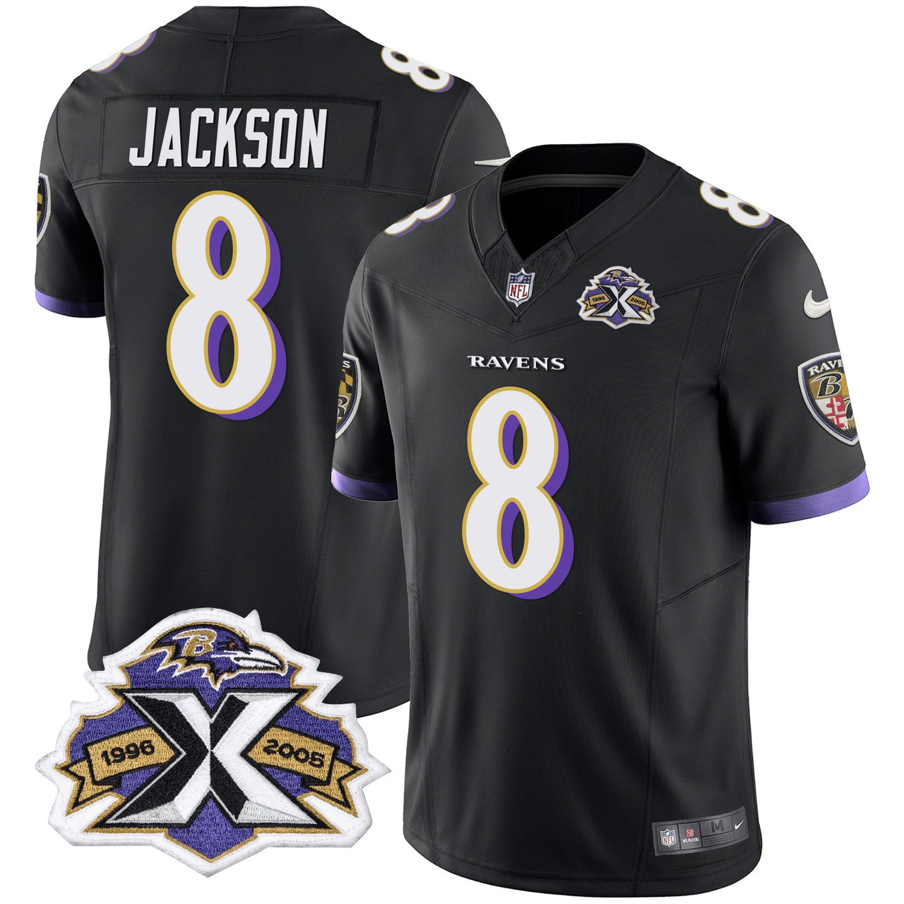 Ravens 2005 Throwback Black Limited Jersey